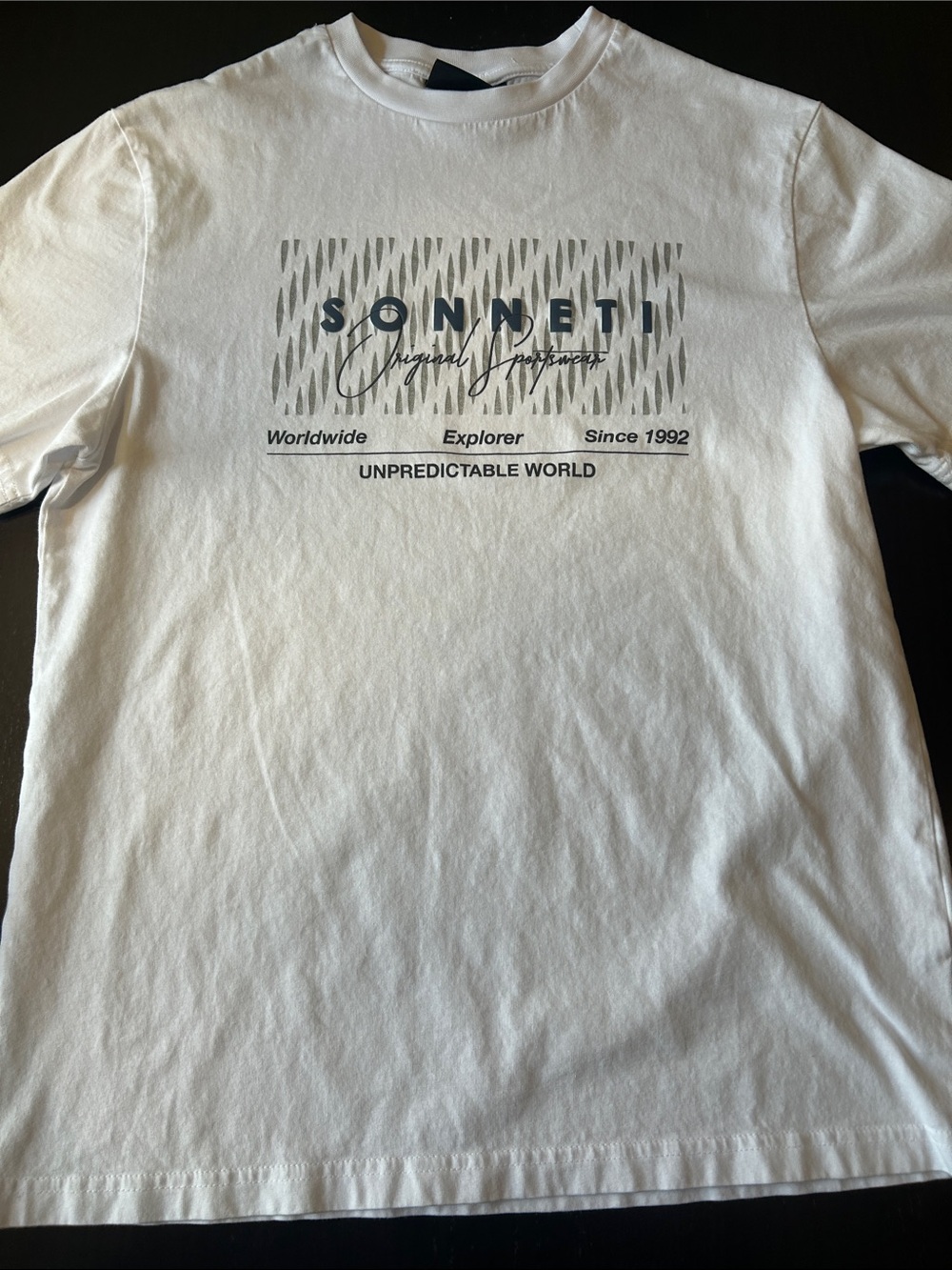 White Graphic Short Sleeve Tee